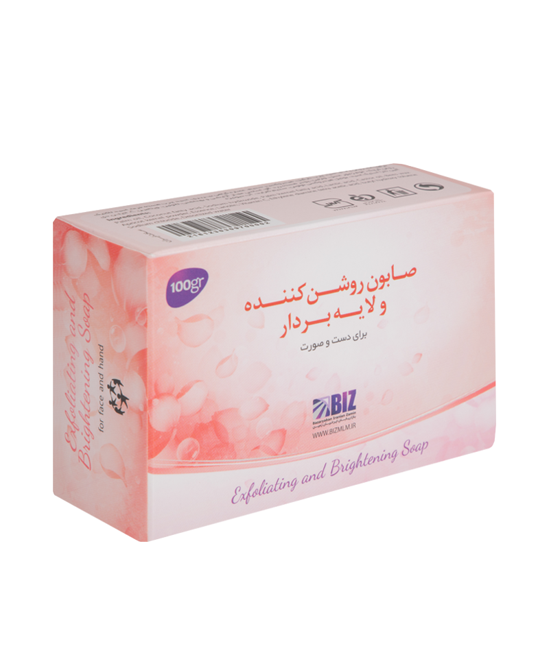 صابون روشن کننده و لایه بردار بیزـ یک عددی