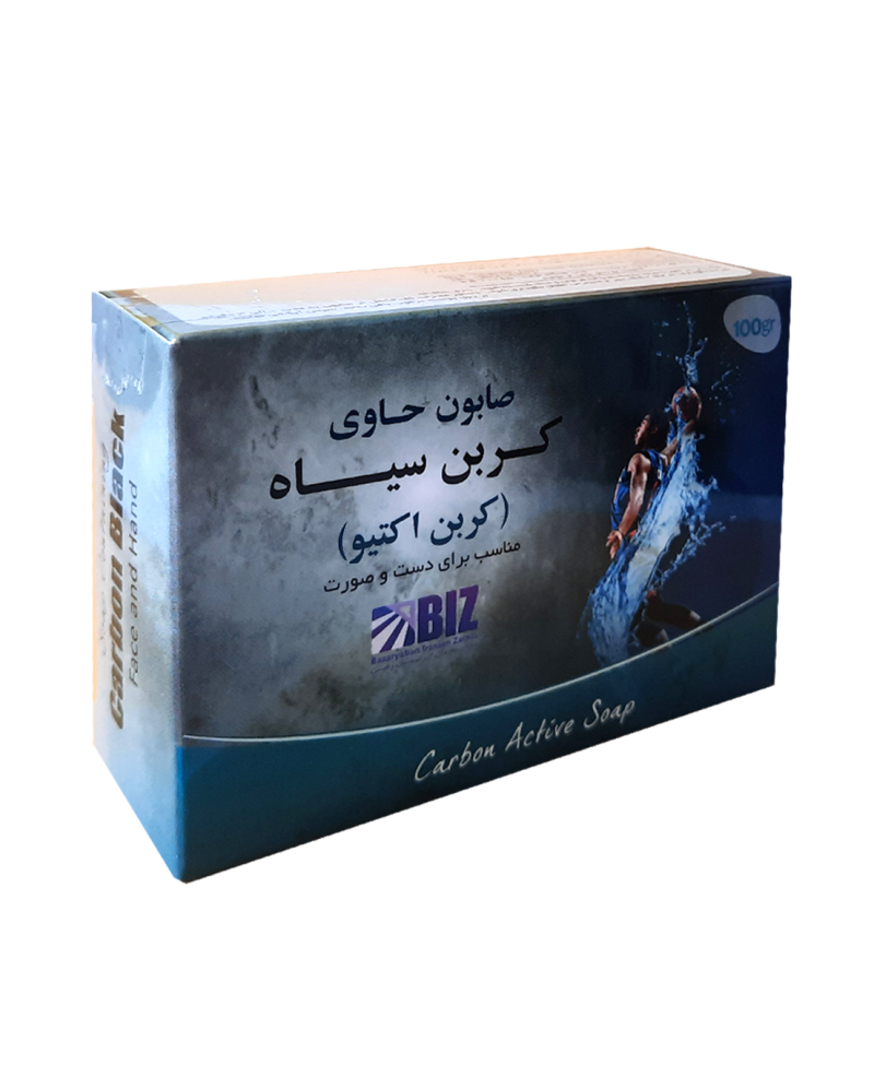 صابون دست و صورت کربن سیاه (زغال فعال) یک عددی بیز – پاکسازی عمیق پوست