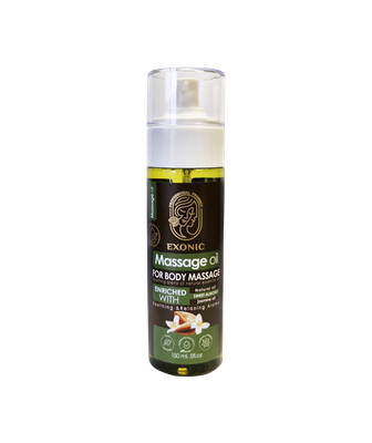 روغن ماساژ بدن اکسونیک حاوی روغن بادام شیرین و روغن یاس 150 میل